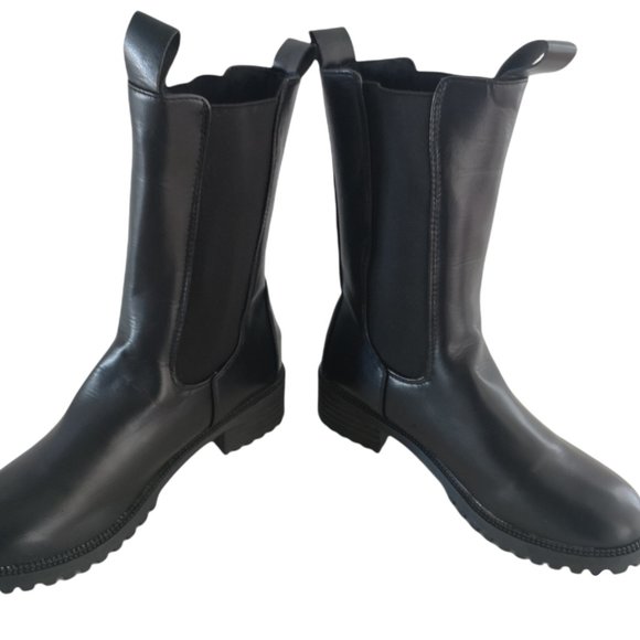 new Fashion Ankle Boots black 10 - Picture 7 of 11